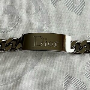 Dior Silver-Tone Metal Limited Lip Gloss Duo Bracelet